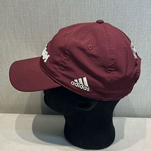 adidas Texas A&M University Hat Cap Maroon Embroidered Adjustable - Picture 3 of 10